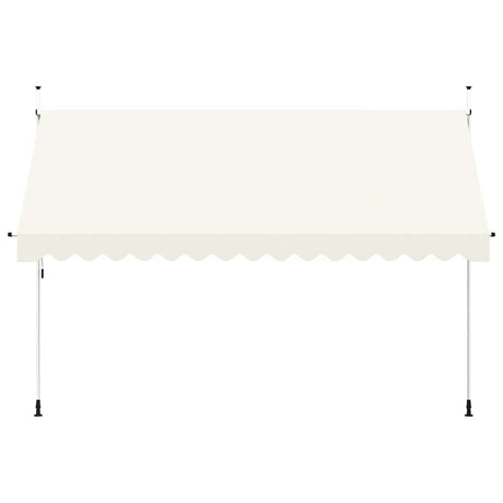 Vidaxl Luifel erstreckt sich manuell 400 cm Creme