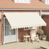 Vidaxl Luifel erstreckt sich manuell 400 cm Creme