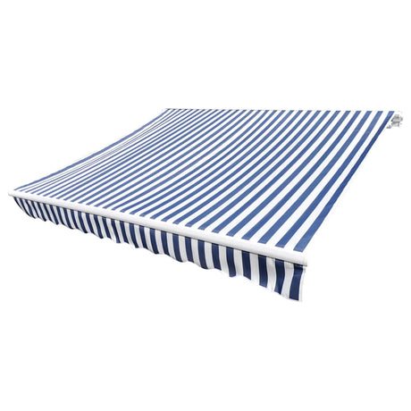 Vidaxl LaFeldoek 500x300 cm Leinwand Blau und Weiß