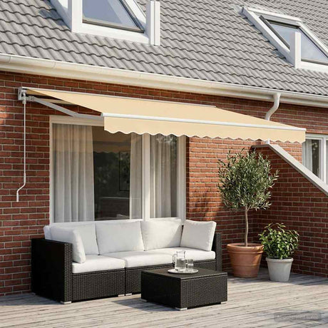 Vidaxl LaFeldoek 450 x 300 cm Leinwandcreme