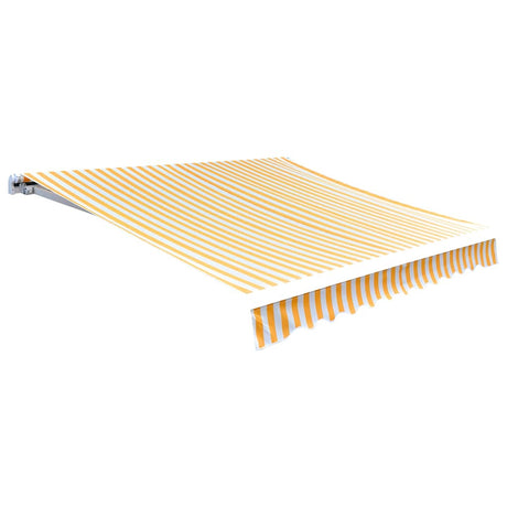 Vidaxl LaFeldoek 500x300 cm Leinwand Orange und Weiß
