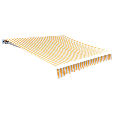 Vidaxl LaFeldoek 500x300 cm Leinwand Orange und Weiß