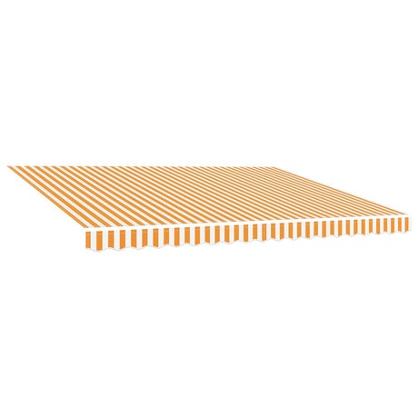 Vidaxl LaFeldoek 500x300 cm Leinwand Orange und Weiß