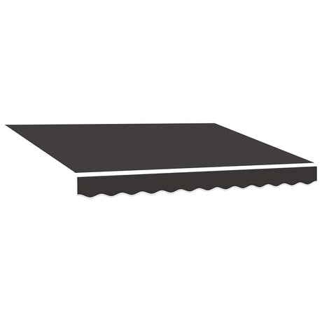 Vidaxl LaFeldoek 350x250 cm Leinwand Anthrazit