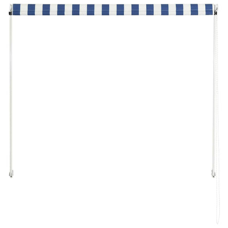 Vidaxx ausziehbare Markise 150x150 cm blau und weiß