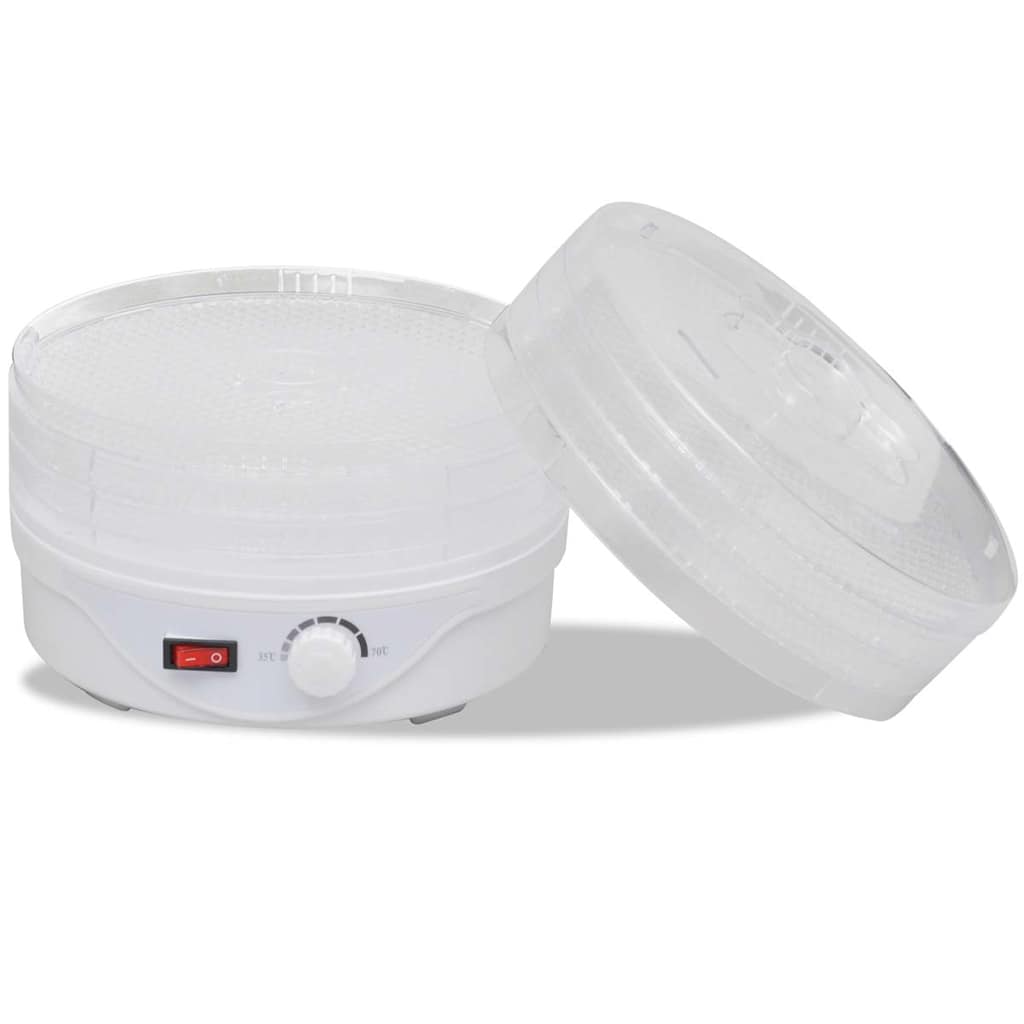 Vidaxl voedseldroger rond 250 w 6 lades
