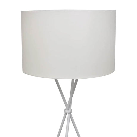 Vidaxl vloerlamp inclusief lampenkap 139 cm wit