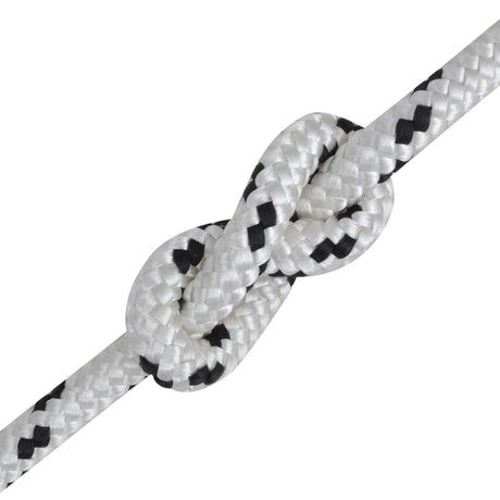 Vidaxl -Bootseil geflochten 6 mm 250 m Polyesterweiß