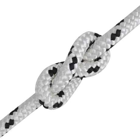 Vidaxl -Bootseil geflochten 6 mm 500 m Polyesterweiß