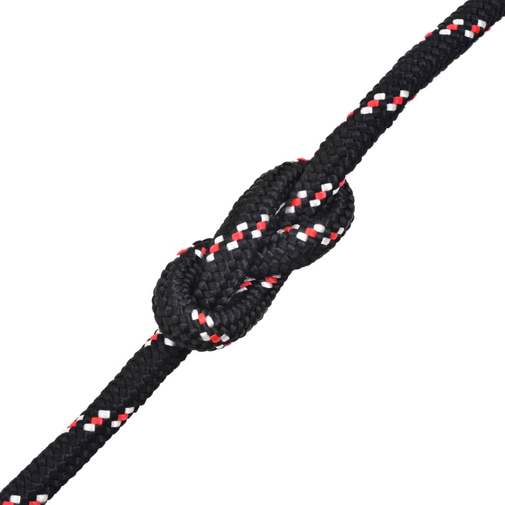 VIDAXL -Startseil 10 mm 250 m Polypropylenschwarz