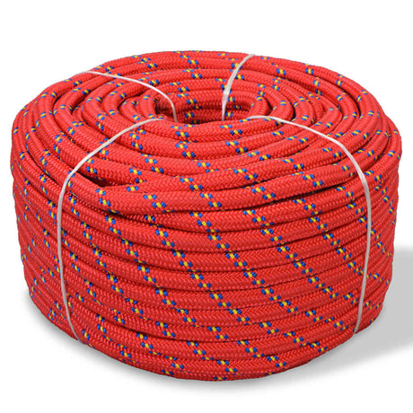 VIDAXL -Kofferraum -Seil 14 mm 250 m Polypropylenrot