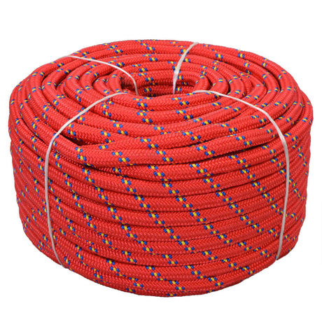 Vidaxxl Bootsseil 18 mm 50 m Polypropylen rot