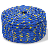 VIDAXL -Sturzseil 8 mm 500 m Polypropylenblau