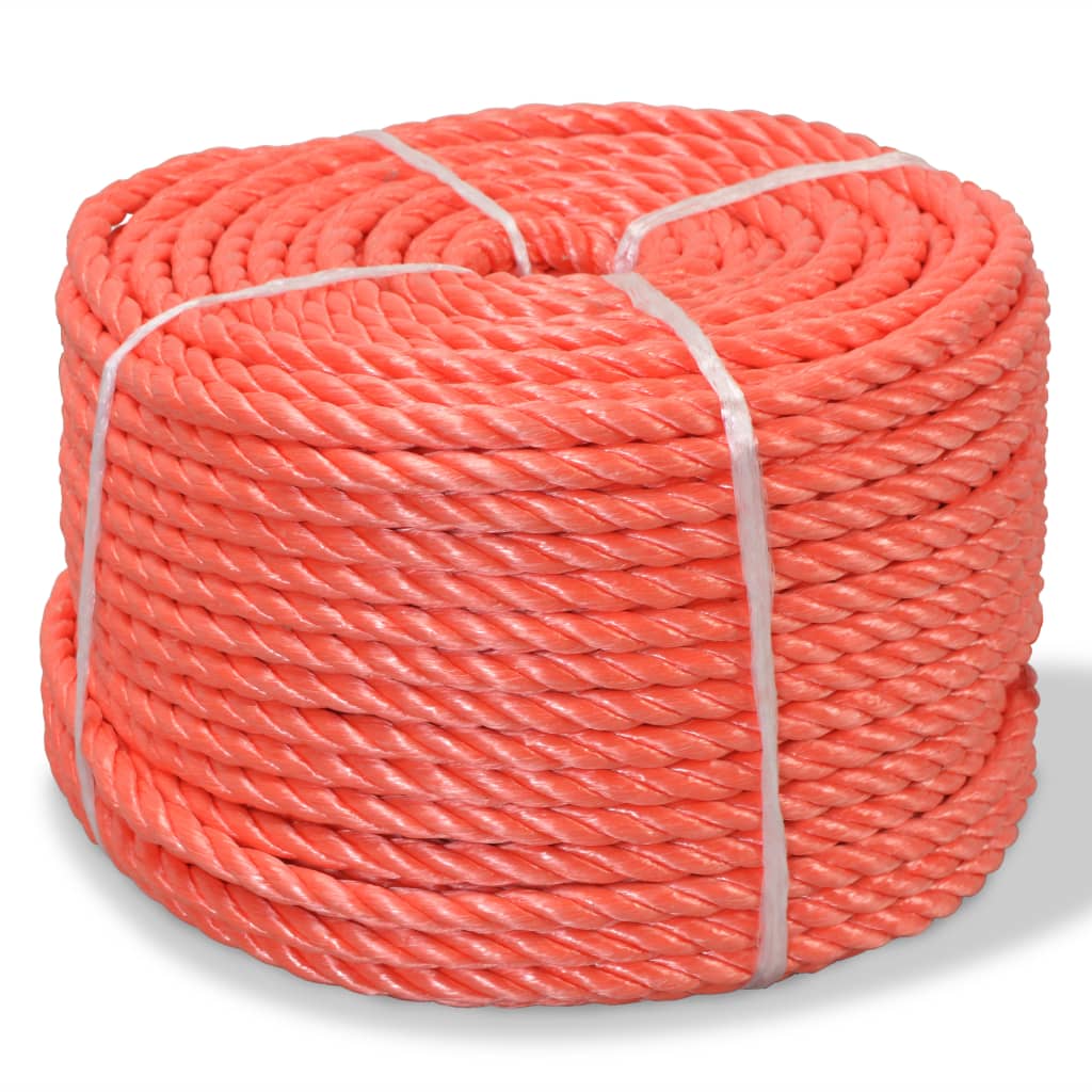 VidaXL Seil gedreht 6 mm 500 m Polypropylen Orange