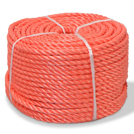VidaXL Seil gedreht 14 mm 100 m Polypropylen Orange