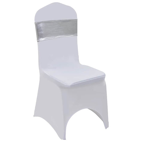 Vidaxl 25 St Stoellint mit Diamond -Stretch Silber