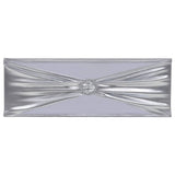 Vidaxl 25 St Stoellint mit Diamond -Stretch Silber