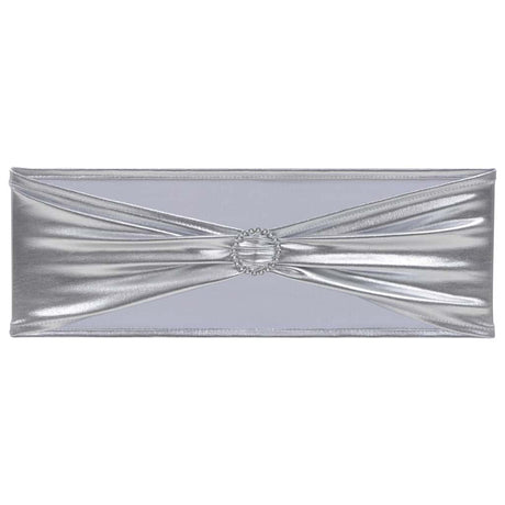 Vidaxl 25 St Stoellint mit Diamond -Stretch Silber