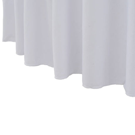 Vidaxx 2 Stück Tischdecken Stretch mit Rock 150x74 cm weiß