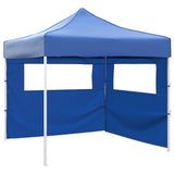 Vidaxl -Faltzelt mit 2 Wänden 3x3 m blau