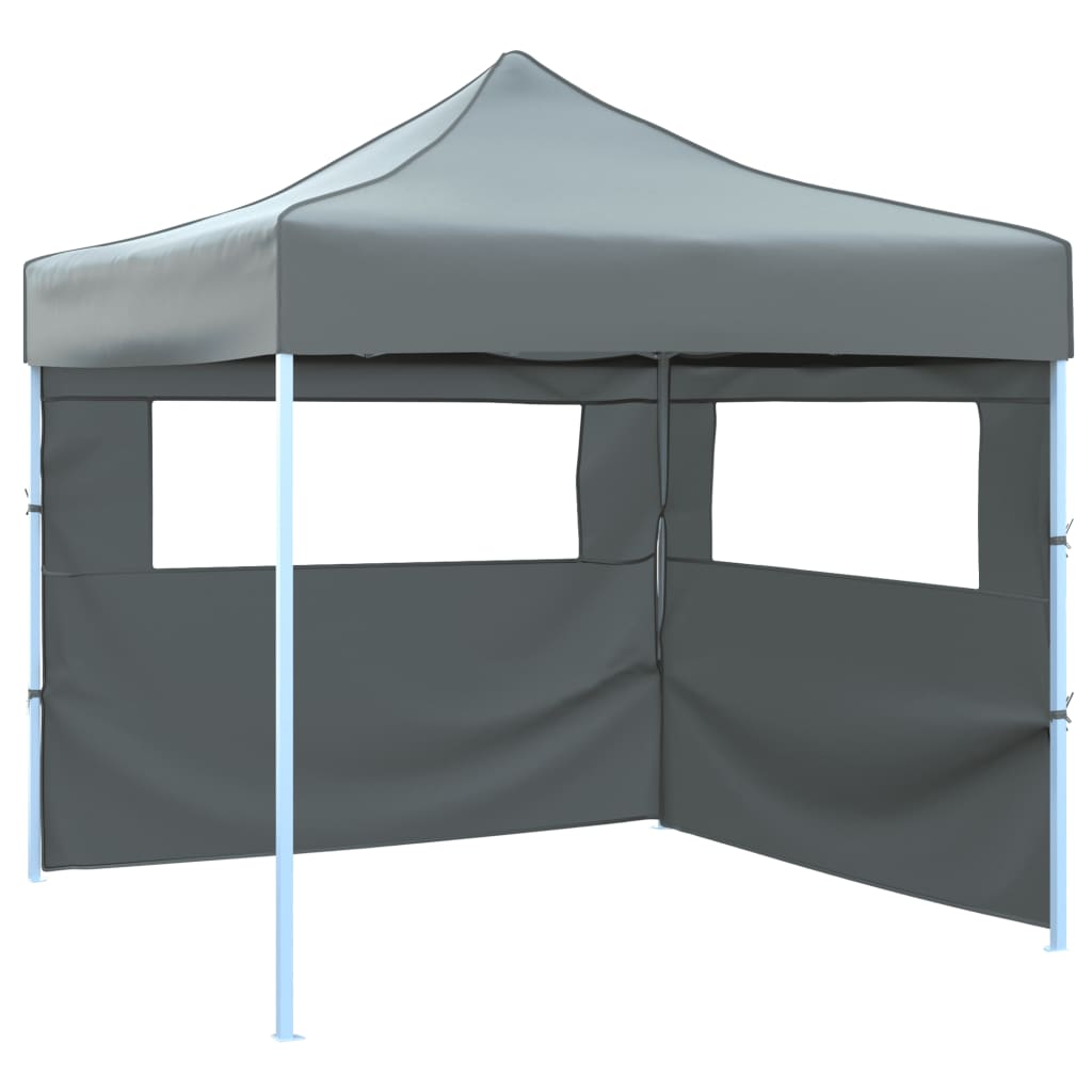 Vidaxl-Faltzelt-Popup mit 2 Seitenwänden 3x3 m Anthrazit