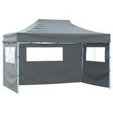 Vidaxl-Faltzelt-Popup mit 4 Seitenwänden 3x4,5 m Anthrazit