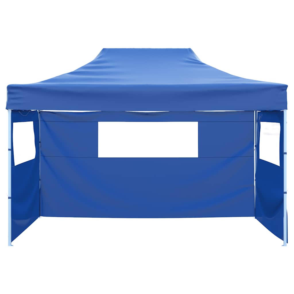 Vidaxl -Faltzelt mit 3 Wänden 3x4,5 m blau