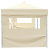 VIDAXL-Klappzelt Popup mit 5 Seitenwänden 3x9 m Creme