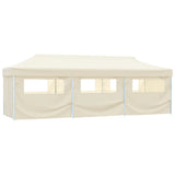 VIDAXL-Klappzelt Popup mit 8 Seitenwänden 3x9 m Creme