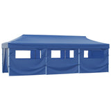 VIDAXL-Klappzelt Popup mit 8 Seitenwänden 3x9 m blau