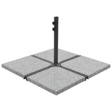 Vidaxl Parasol Fußplatte Quadrat 25 kg Granitgrau