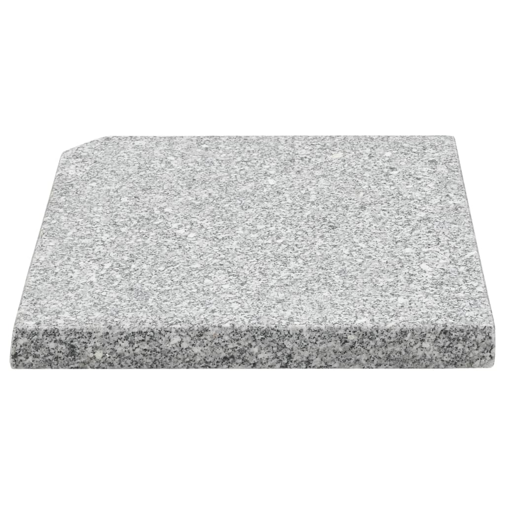 Vidaxl Parasol Fußplatte Quadrat 25 kg Granitgrau