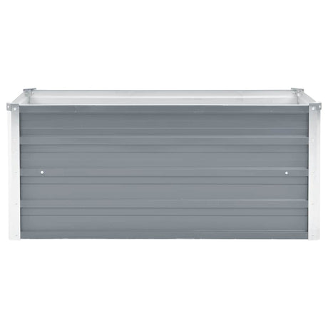 Vidaxl -Pflanzer vermehrte 100x40x45 cm verzinkter Stahlgrau