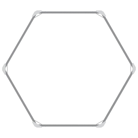 VIDAXL -Pflanzer erhoben 129 x 129 x 77 cm verzinkter Stahlgrau grau