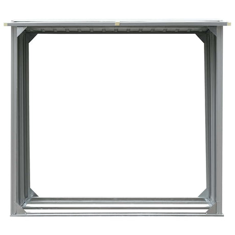 Vidaxl Brennholzschuppen 172x91x154 cm verzinkter Stahl grau