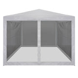 VIDAXL -Partyzelt mit 4 -Mesh -Seitenwänden 4x3 m