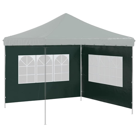 Vidaxl Zeltwände mit Fenster PE Green 2 PCs
