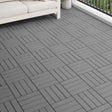Vidaxl terras tegel 3d-design 11 st grijs 30 x 30 cm wpc