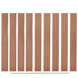 Vidaxl Ersatzzaunbrarten 9 Stcs 170 cm HKC Brown