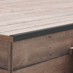 VIDAXL Terrassenecke Skirtenbretter 5 PCs 170 cm HKC Schwarz