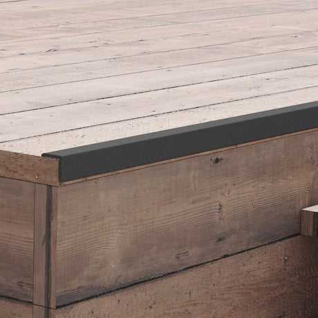 VIDAXL Terrassenecke Skirtenbretter 5 PCs 170 cm HKC Schwarz