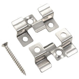 Vidaxl Terraplanken Klemmen mit 200 Schrauben Edelstahl 100 PCs
