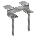 Vidaxl Terraplanken Klemmen mit 200 Schrauben Edelstahl 100 PCs