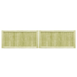 VIDAXL -Ports 2 PCs 300x75 cm imprägnierte Kiefer