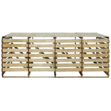VIDAXL -Containerspeicher vier -Dubbel 240 l imprägnierte Kiefer
