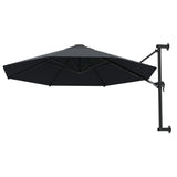 Vidaxl -Wandparasol mit Metallpol 300 cm Anthrazit
