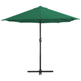 Vidaxl -Parasol mit Aluminiumpol 460x270 cm Grün