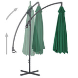 Vidaxl schwimmend Parasol mit Stahlpol 300 cm Grün