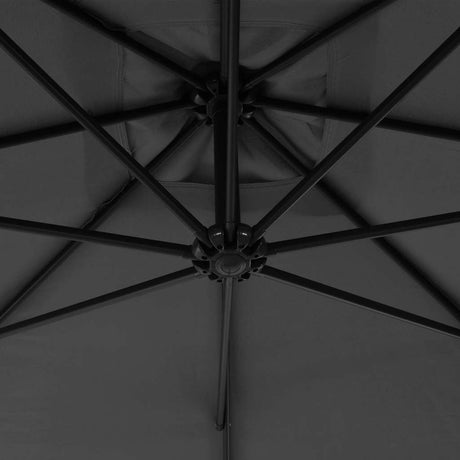 Vidaxl -schwimmendem Parasol mit Stahlpol 300 cm Anthrazit -ausgelöst
