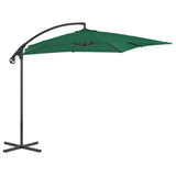 Vidaxl -schwimmendes Parasol mit Stahlpol 250x250 cm Grün